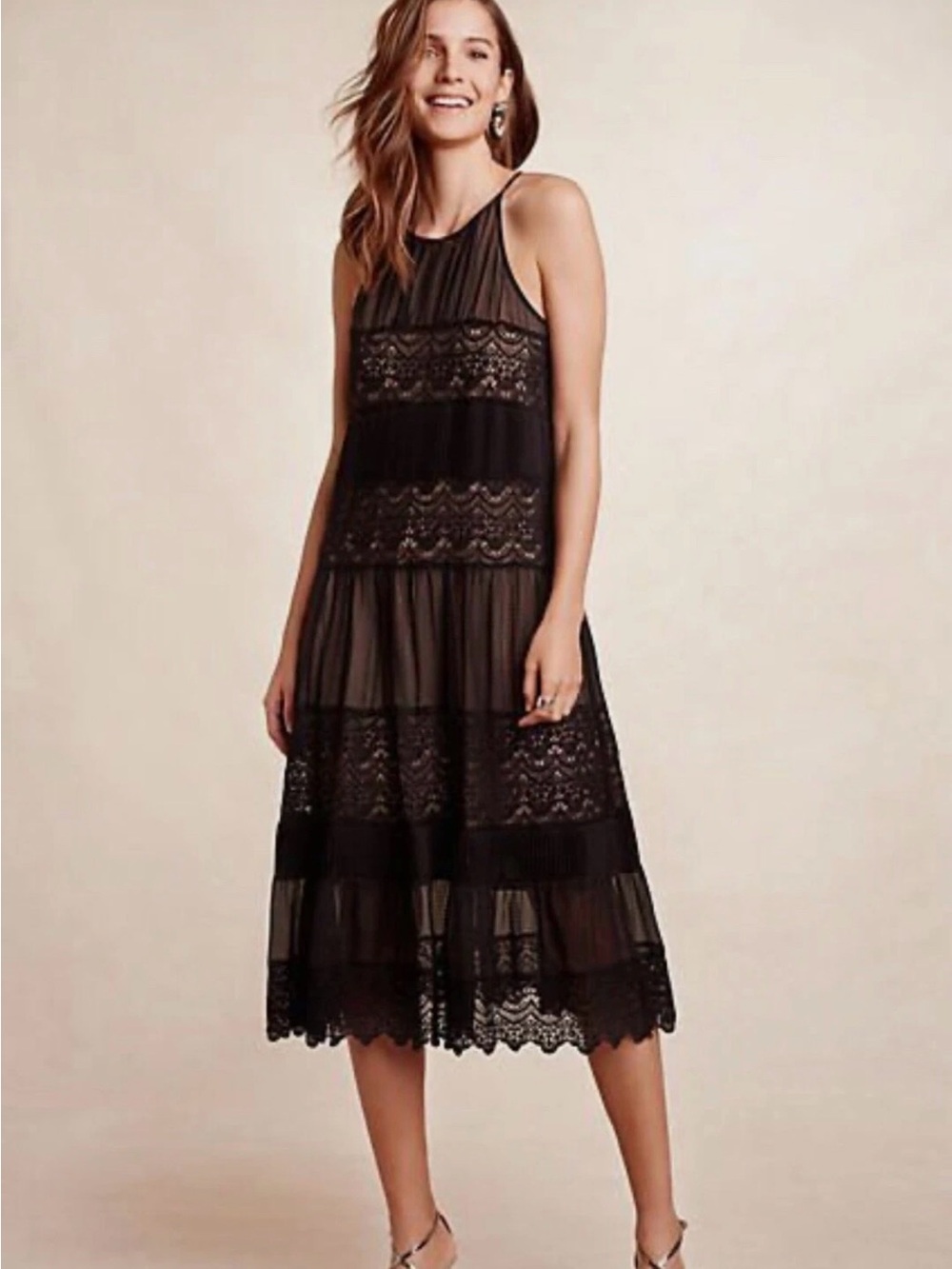 Anthropologie Villanelle Lace Midi Dress by HD in Paris